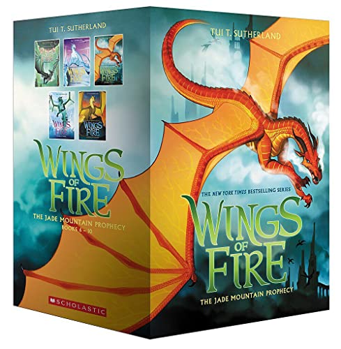 Wings of Fire the Jade Mountain Prophecy: Moon Rising / Winter Turning / Escaping Peril / Talons of Power / Darkness of Dragons (Wings of Fire, 6-10)